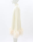 Taller Marmo 'Gina' Feather Mini Dress Size IT 48 | AU 14-16