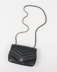 Chanel Medium Leather Chevron Quilted Flap Bag