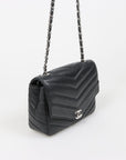 Chanel Medium Leather Chevron Quilted Flap Bag