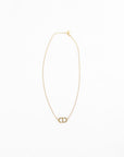 Christian Dior Petit CD Crystal Necklace O/S
