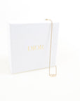 Christian Dior Petit CD Crystal Necklace O/S