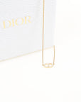 Christian Dior Petit CD Crystal Necklace O/S