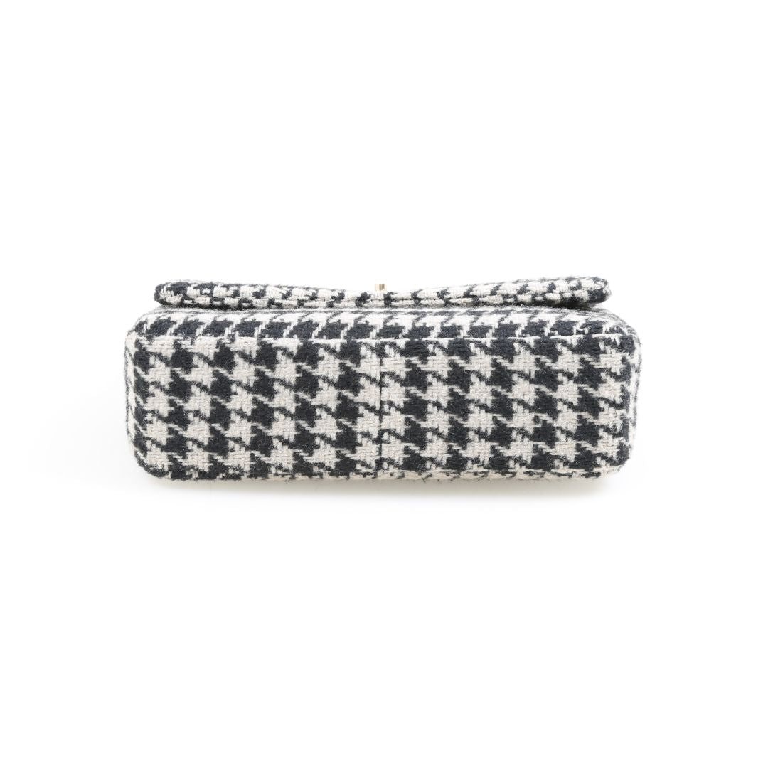 Anine Bing 'Nico' Houndstooth Shoulder Bag