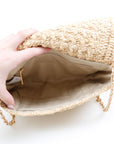 Vanessa Bruno Raffia Moon Bag Size Small
