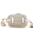 Anya Hindmarch Small Raffia Drawstring Crossbody