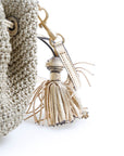 Anya Hindmarch Small Raffia Drawstring Crossbody