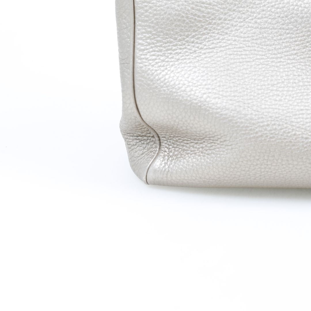 Gucci Medium Leather Bamboo Shopper Tote