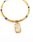 Roberto Cavalli Scarab Charm Bangle