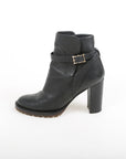 Valentino Leather Heeled Ankle Boots Size 40