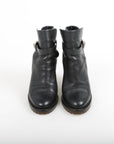 Valentino Leather Heeled Ankle Boots Size 40