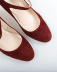 Christian Louboutin Suede 'Eventa' Mary Jane Pumps Size 38