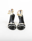Fendi Leather Strap Ankle Wrap Heel Sandals Size 38