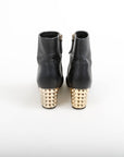 Valentino Rockstud Block Heel Ankle Boots Size 38