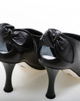 Proenza Schouler Leather Bow Tie Heel Boots Size 39