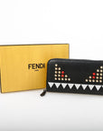 Fendi Monster Zip Around Wallet