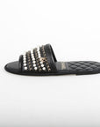 Chanel 20P Pearl Chain Slippers Size L