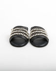 Chanel 20P Pearl Chain Slippers Size L