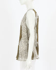 Carla Zampatti Juniper Italia Georgette Scoop Neck Tank Size 14