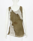 Carla Zampatti Juniper Italia Georgette Scoop Neck Tank Size 14