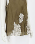 Carla Zampatti Juniper Italia Georgette Scoop Neck Tank Size 14