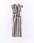 Twinset Striped Midi Dress Size FR 42 | AU 12-14