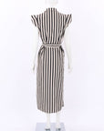 Twinset Striped Midi Dress Size FR 42 | AU 12-14