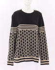 Balmain Logo Intarsia Knit Jumper Size Extra Large