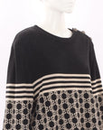 Balmain Logo Intarsia Knit Jumper Size Extra Large