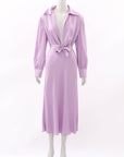 Scanlan Theodore Satin Tie Front Midi Dress Size 12