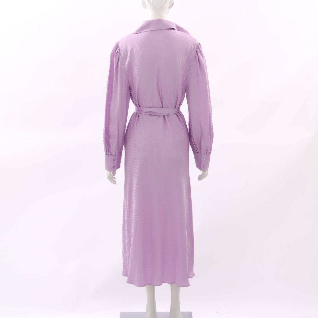 Scanlan Theodore Satin Tie Front Midi Dress Size 12