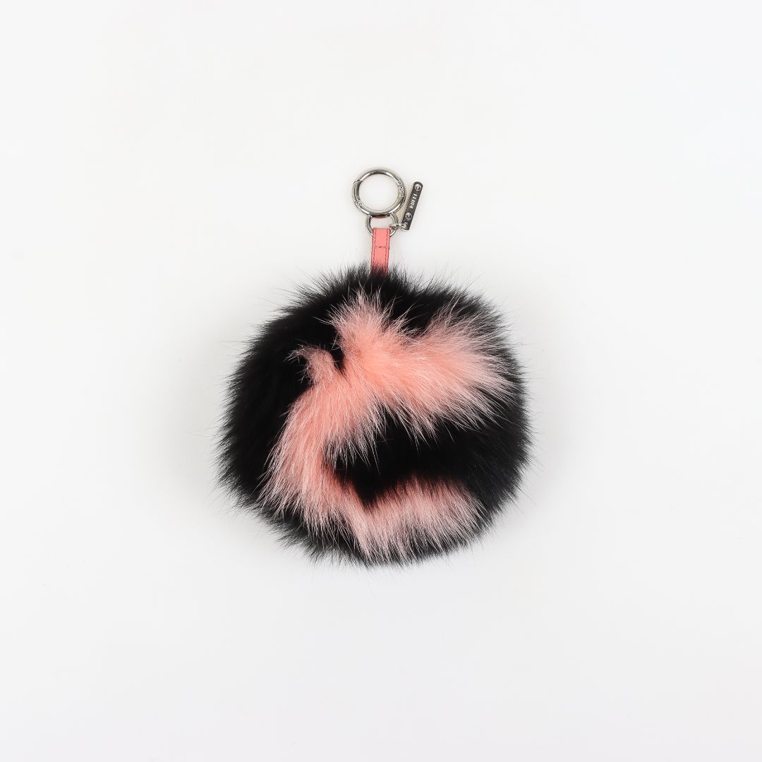 Fendi Furry &#39;C&#39; Pom Pom Bag Charm