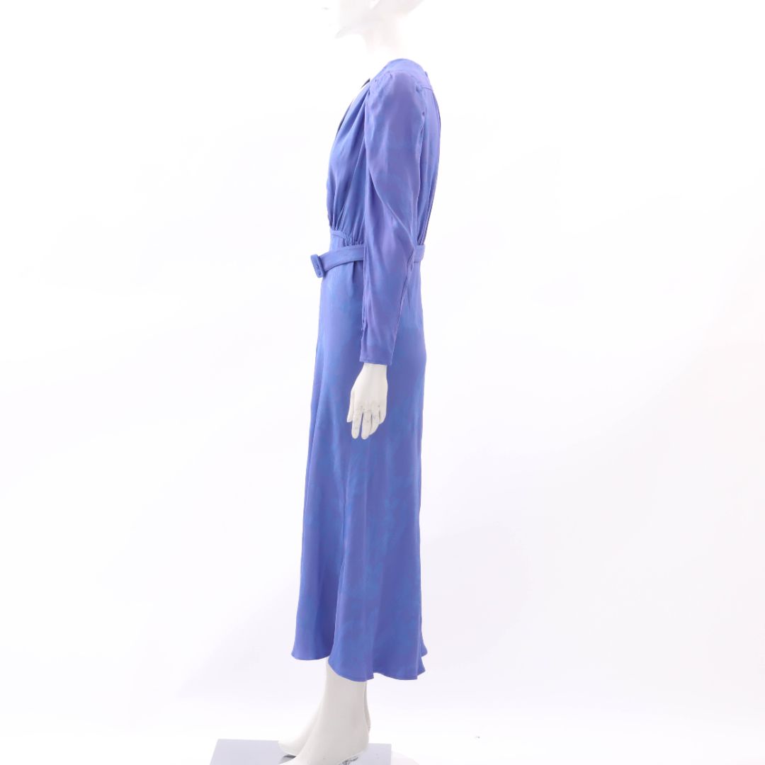 Scanlan Theodore Jacquard Midi Dress Size 12