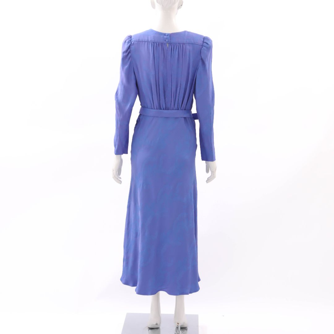 Scanlan Theodore Jacquard Midi Dress Size 12