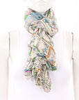 Disney X Falerio Sarti Cashmere Blend Donald Duck Print Scarf O/S