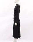 Victoria Beckham Cold Shoulder Ruched Jersey Dress Size 10