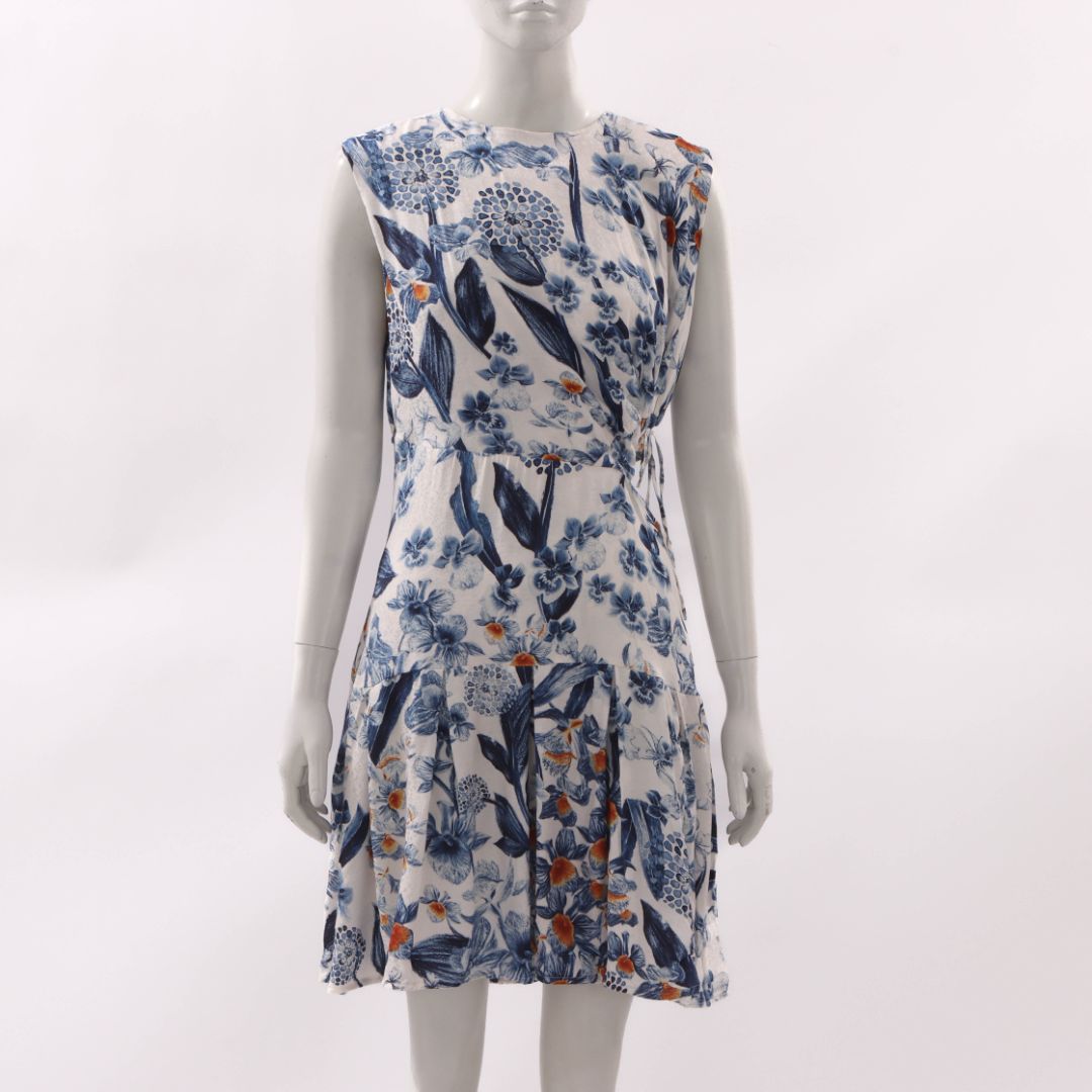 Agua By Agua Bendita 'Otono' Cut Out Floral Mini Dress Size Large
