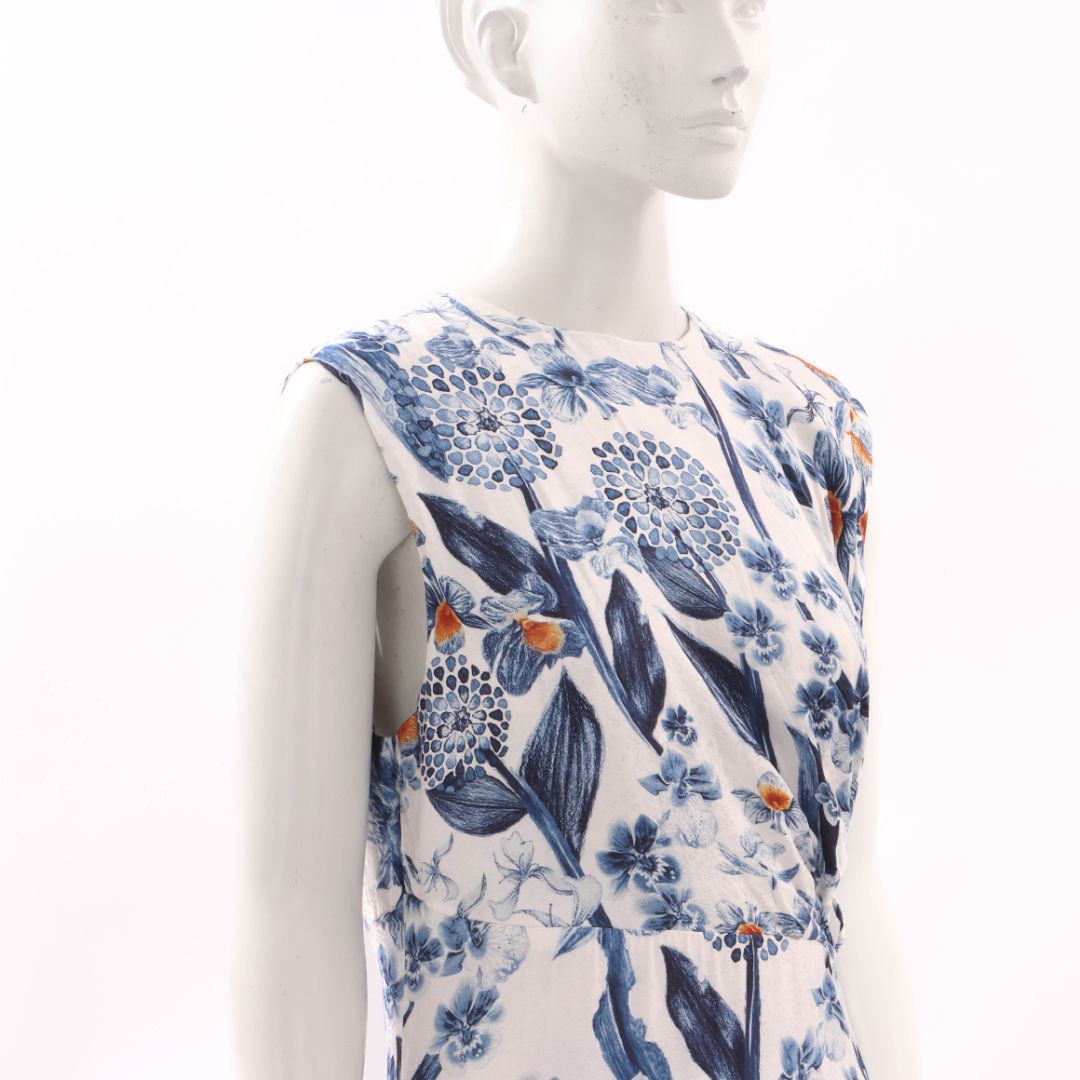 Agua By Agua Bendita 'Otono' Cut Out Floral Mini Dress Size Large