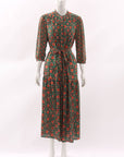 Saloni Remi C Floral Silk Dress Size 12