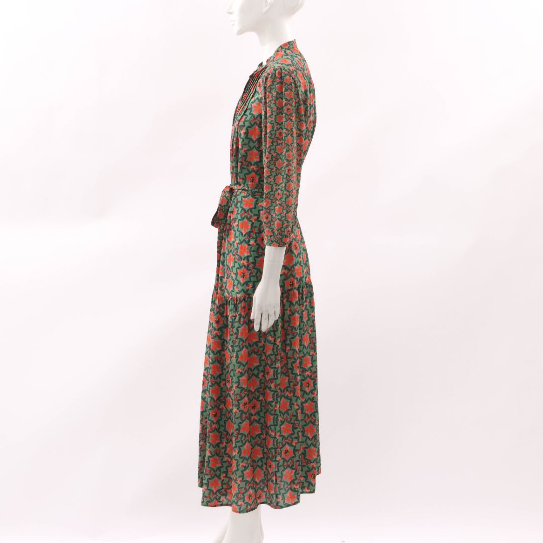 Saloni Remi C Floral Silk Dress Size 12