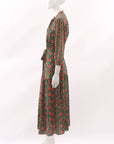 Saloni Remi C Floral Silk Dress Size 12