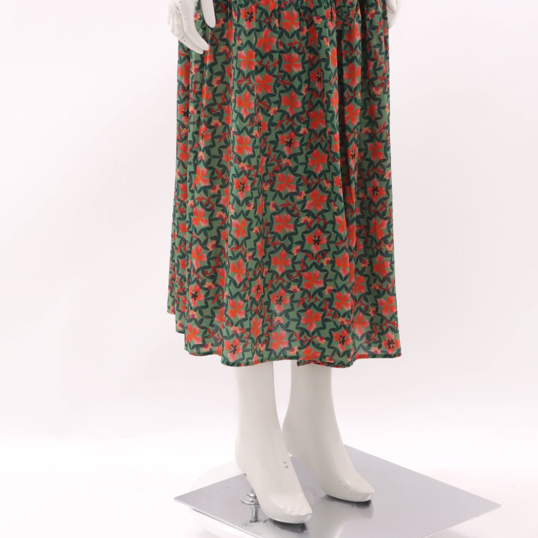 Saloni Remi C Floral Silk Dress Size 12