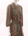 Saloni Remi C Floral Silk Dress Size 12