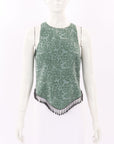 Ganni Jacquard Beaded Tank Size 36 | AU 8