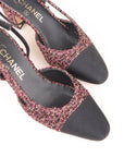Chanel Tweed Slingback Pumps Size 37