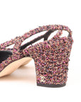 Chanel Tweed Slingback Pumps Size 37