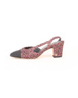 Chanel Tweed Slingback Pumps Size 37