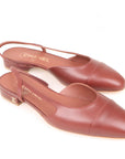 Chanel Leather Slingback Flats Size 37