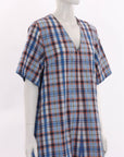 Lee Mathews Gingham SS Midi Dress Size 3