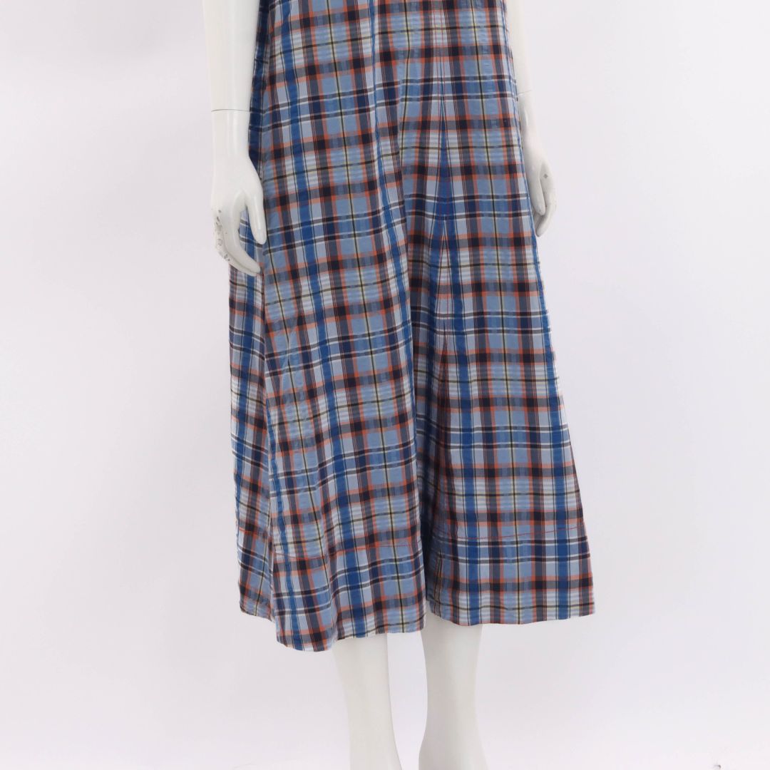 Lee Mathews Gingham SS Midi Dress Size 3