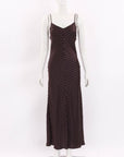 Scanlan Theodore Polka Dot Silk Slip Dress Size 6
